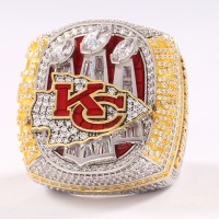 2022 Kansas City Chiefs Super Bowl Championship Ring/Pendant (C.Z. logo/Removable top)