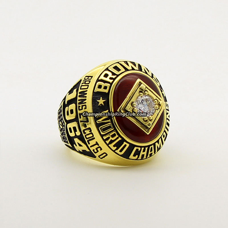 1964 CLEVELAND BROWNS Super Bowl Championship Ring 18k Gold Plated Size 11  *USA $29.95 - PicClick