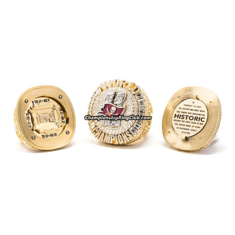 2020 Tampa Bay Buccaneers Super Bowl LV Championship Ring Replica for Sale  Removable Top