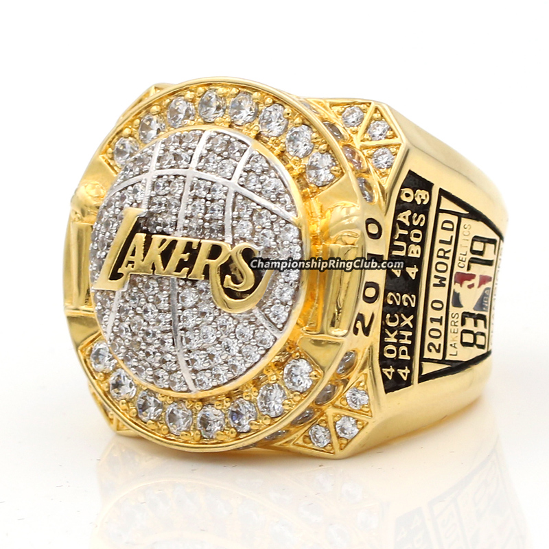Custom 2010 Los Angeles Lakers NBA Basketball World Championship Ring