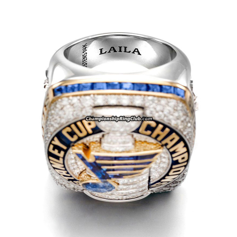 14k Yellow Gold 2019 Stanley Cup Champions St. Louis Blues LG