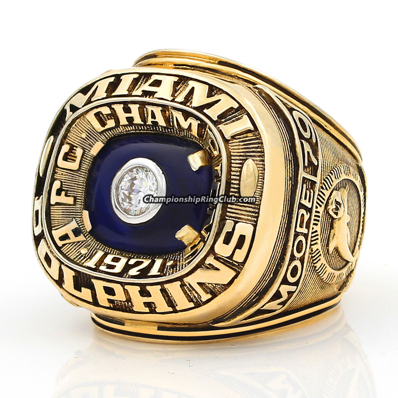 1971 Miami Dolphins AFC Championship Ring 